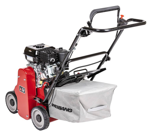 Wertykulator spalinowy WEIBANG WB384RB z koszem i nożami wahliwymi do zastosowań profesjonalnych / Briggs & Stratton!