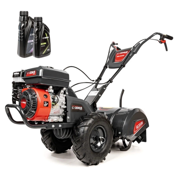 Glebogryzarka spalinowa CEDRUS GL03 PRO B&S z napędem na koła i dwukierunkowym ruchem noży + olej silnikowy + dostawa gratis!