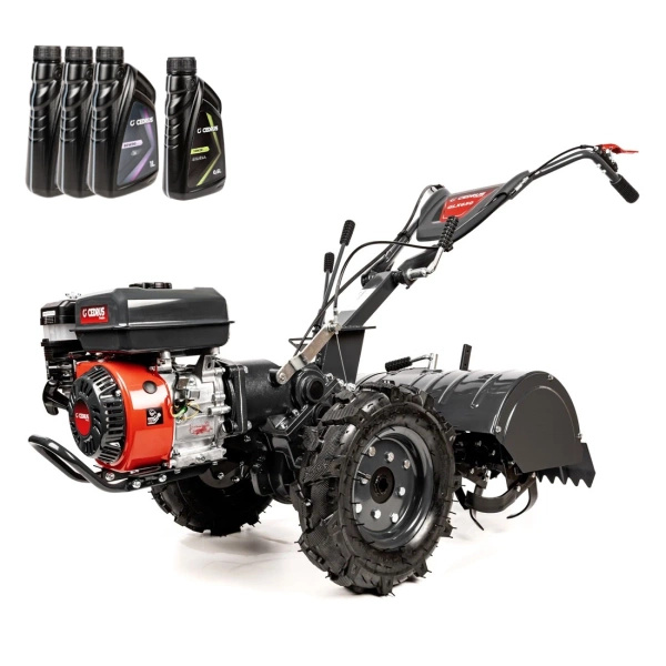 Glebogryzarka spalinowa CEDRUS GL03 PRO B&S z napędem na koła i dwukierunkowym ruchem noży + olej silnikowy + dostawa gratis!