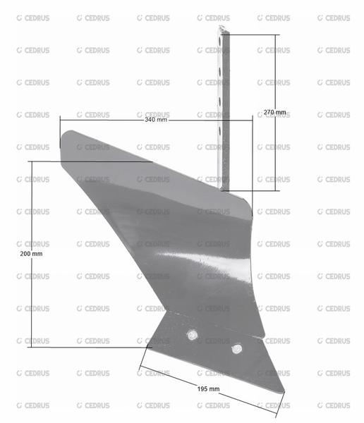 Pług do glebogryzarki CEDRUS GL01 GL04 GL05 GL07 GL09