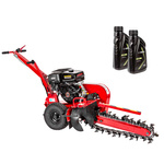 Koparka łańcuchowa CEDRUS KP01 do układania rur, przewodów itp. + olej + dostawa gratis!