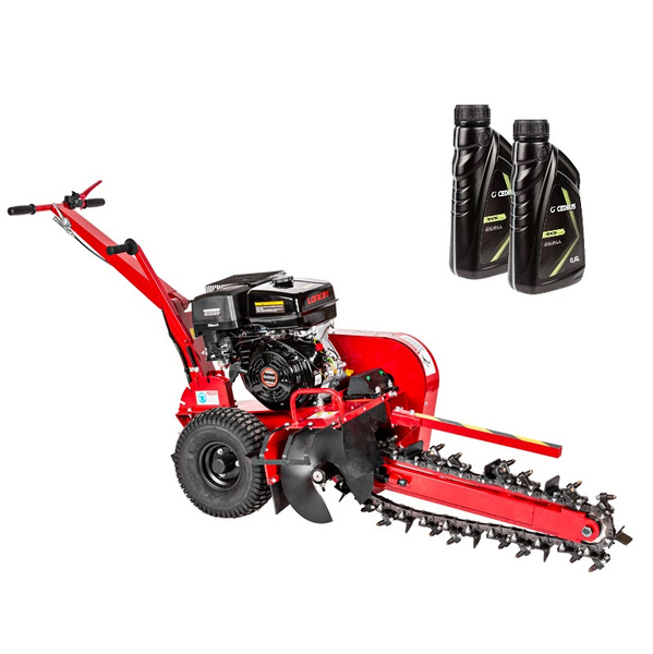 Koparka łańcuchowa CEDRUS KP01 do układania rur, przewodów itp. + olej + dostawa gratis!