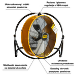 Wentylator przemysłowy przenośny MASTER DF 20 P - 6600 m³/h
